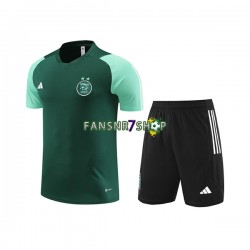 Algerien Trainingsshirt + Kurze Hose Grün 2023-2024