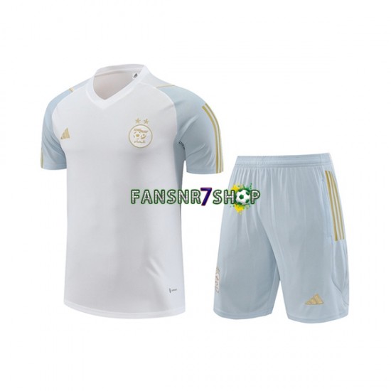 Algerien Trainingsshirt + Kurze Hose Weiß 2023-2024