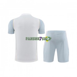 Algerien Trainingsshirt + Kurze Hose Weiß 2023-2024
