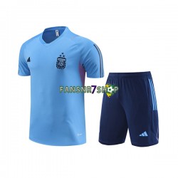 Argentinien Trainingsshirt + Kurze Hose Blau 2023-2024