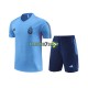 Argentinien Trainingsshirt + Kurze Hose Blau 2023-2024