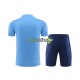 Argentinien Trainingsshirt + Kurze Hose Blau 2023-2024