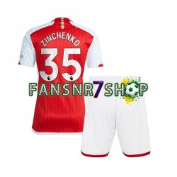 Arsenal fußball trikot Oleksandr Zinchenko 35 Kinder Heim 2023-2024 Kurzarm