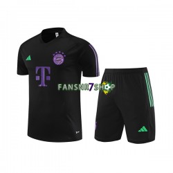 FC Bayern München Trainingsshirt + Kurze Hose Schwarz 2023-2024