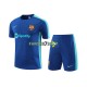 FC Barcelona Trainingsshirt + Kurze Hose Blau 2023-2024