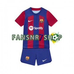 FC Barcelona fußball trikot Kinder Heim 2023-2024 Kurzarm