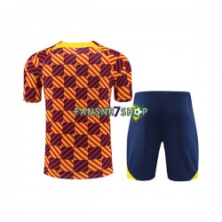 FC Barcelona Trainingsshirt + Kurze Hose Gelb 2023-2024