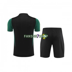 Deutschland Trainingsshirt + Kurze Hose Schwarz 2023-2024