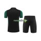 Deutschland Trainingsshirt + Kurze Hose Schwarz 2023-2024