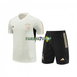Deutschland Trainingsshirt + Kurze Hose Weiß 2023-2024