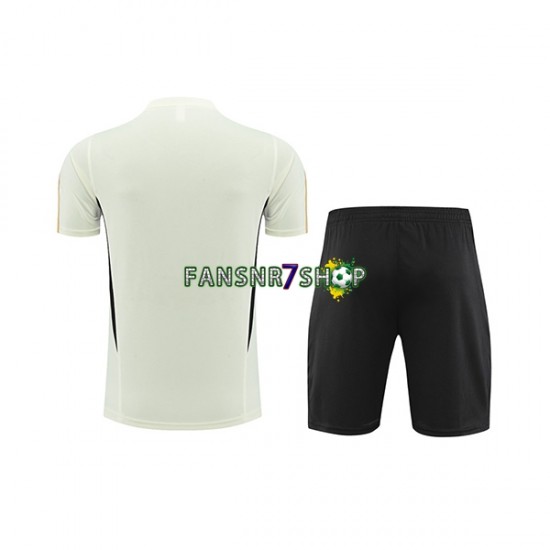 Deutschland Trainingsshirt + Kurze Hose Weiß 2023-2024