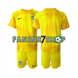 Griechenland fußball trikot Torhüter Kinder Heim 2023 Kurzarm