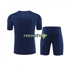 Italien Navy Trainingsshirt + Kurze Hose 2023-2024