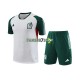 Mexiko Trainingsshirt + Kurze Hose Weiß 2023-2024