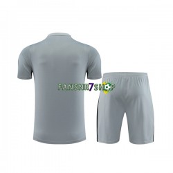 Paris Saint-Germain Trainingsshirt + Kurze Hose Grau 2023-2024