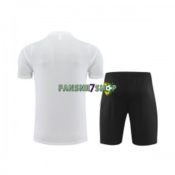 Paris Saint-Germain Trainingsshirt + Kurze Hose Weiß 2023-2024