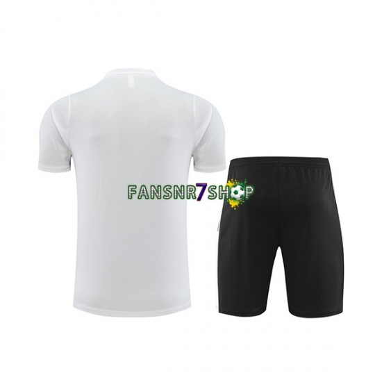 Paris Saint-Germain Trainingsshirt + Kurze Hose Weiß 2023-2024