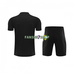 Real Madrid Trainingsshirt + Kurze Hose Schwarz 2023-2024