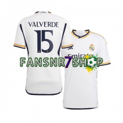 Real Madrid fußball trikot Federico Valverde 15 Herren Heim 2023-2024 Kurzarm