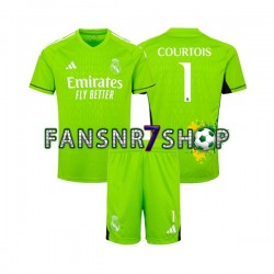 Real Madrid fußball trikot Thibaut Courtois 1 Torhüter Kinder Heim 2023-2024 Kurzarm