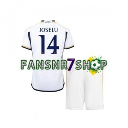 Real Madrid fußball trikot JOSELU 14 Kinder Heim 2023-2024 Kurzarm