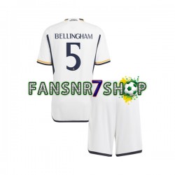 Real Madrid fußball trikot Jude Bellingham 5 Kinder Heim 2023-2024 Kurzarm
