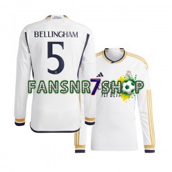 Real Madrid fußball trikot Jude Bellingham 5 Herren Heim 2023-2024 Langarm
