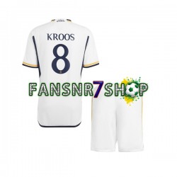 Real Madrid fußball trikot Kroos 8 Kinder Heim 2023-2024 Kurzarm