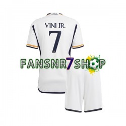 Real Madrid fußball trikot Vinicius Junior 7 Kinder Heim 2023-2024 Kurzarm