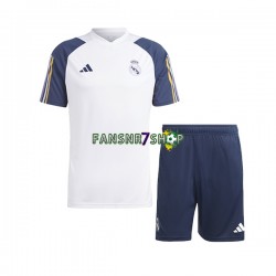 Real Madrid Trainingsshirt + Kurze Hose Weiß 2023-2024