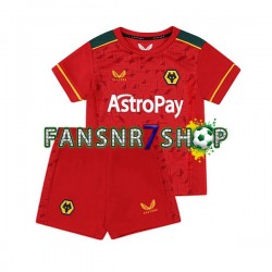 Wolverhampton Wanderers fußball trikot Kinder Auswärts 2023-2024 Kurzarm