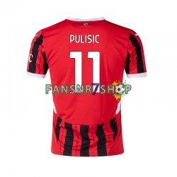 AC Mailand fußball trikot Pulisic 11 Herren Heim 2024-2025 Kurzarm