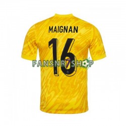 Frankreich fußball trikot Euro 2024 MAIGNAN 16 Torhüter Herren Heim Kurzarm Frankreich fußball trikot Euro 2024 MAIGNAN 16 Torhüter Herren Heim Kurzarm
