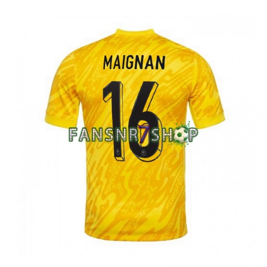 Frankreich fußball trikot Euro 2024 MAIGNAN 16 Torhüter Herren Heim Kurzarm