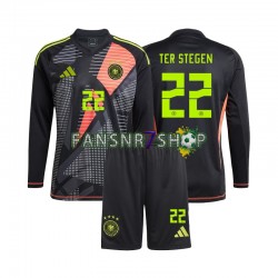 Deutschland fußball trikot Euro 2024 Ter Stegen 22 Torhüter Kinder Heim Langarm