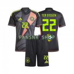 Deutschland fußball trikot Euro 2024 Ter Stegen 22 Torhüter Kinder Heim Kurzarm