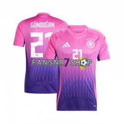 Deutschland fußball trikot Euro 2024 Ilkay Gundogan 21 Herren Auswärts Kurzarm