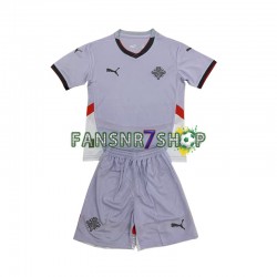Island fußball trikot Kinder Auswärts 2024 Kurzarm