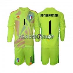Italien fußball trikot Euro 2024 Donnarumma 1 Torhüter Kinder Heim Langarm