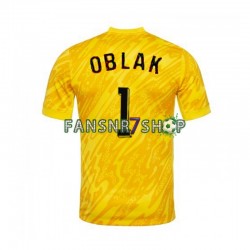 Slowenien fußball trikot Euro 2024 Jan Oblak 1 Torhüter Herren Heim Kurzarm