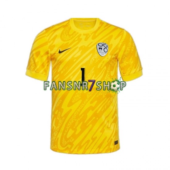 Slowenien fußball trikot Euro 2024 Jan Oblak 1 Torhüter Herren Heim Kurzarm