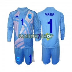 Spanien fußball trikot Euro 2024 David Raya 1 Torhüter Kinder Heim Langarm