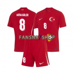 Türkei fußball trikot Euro 2024 Arda Guler 8 Kinder Auswärts Kurzarm