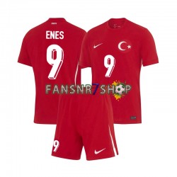 Türkei fußball trikot Euro 2024 Enes Unal 9 Kinder Auswärts Kurzarm