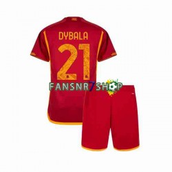 AS Rom fußball trikot Paulo Dybala 21 Kinder Heim 2023-2024 Kurzarm