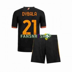 AS Rom fußball trikot Paulo Dybala 21 Kinder Ausweich 2023-2024 Kurzarm