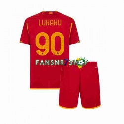 AS Rom fußball trikot Romelu Lukaku 90 Kinder Heim 2023-2024 Kurzarm