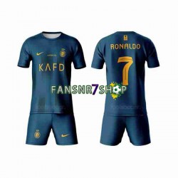 Al-Nassr fußball trikot Ronaldo 7 Kinder Auswärts 2023-2024 Kurzarm