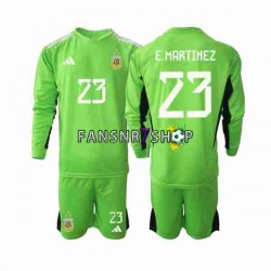 Argentinien fußball trikot WM 2022 Emiliano Martinez 23 Torhüter Kinder Heim Langarm
