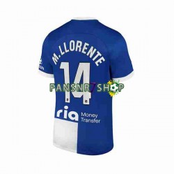 Atlético Madrid fußball trikot 2 Marcos Llorente 14 Herren Auswärts 2023-2024 Kurzarm